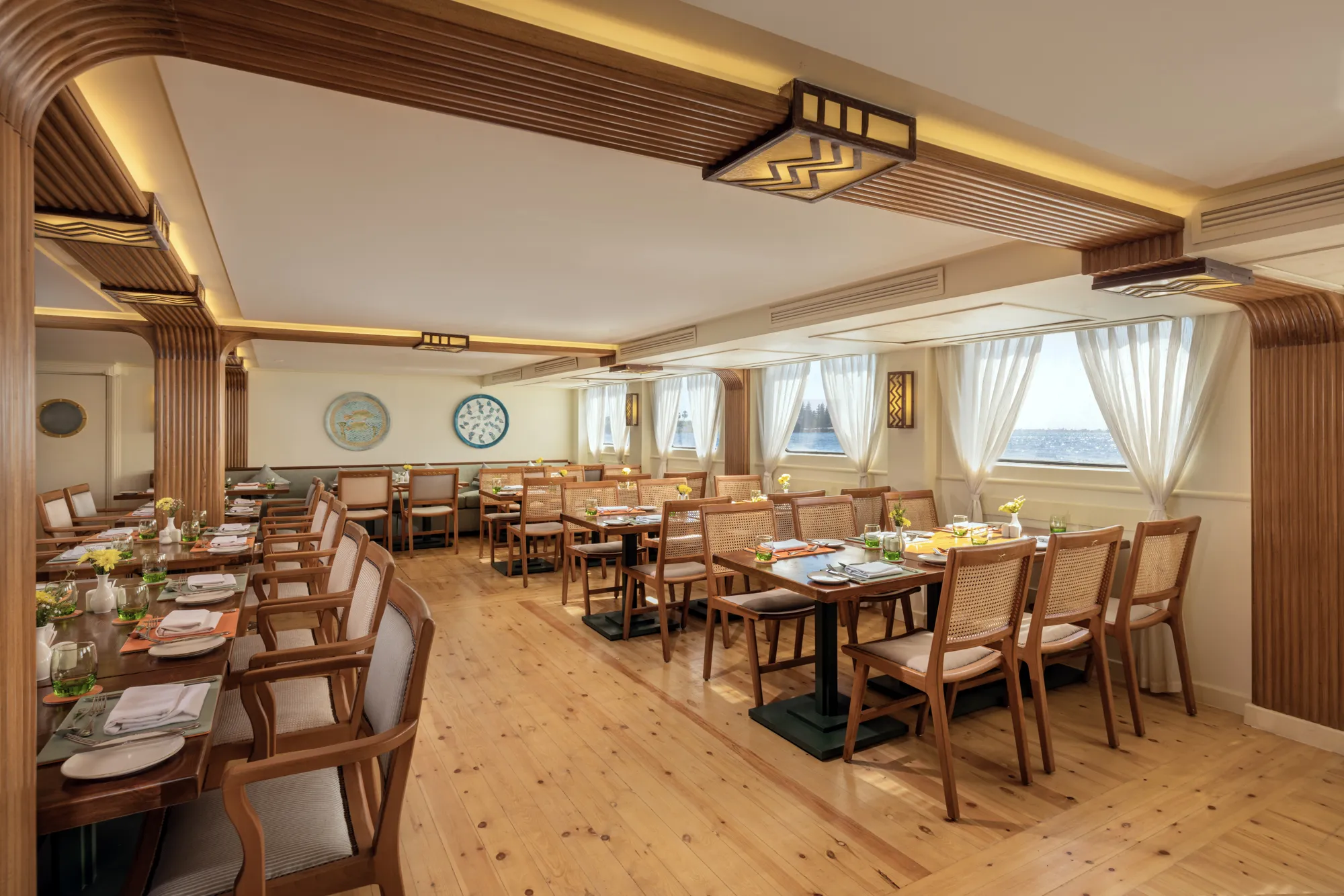 Restaurant aboard the MS DWA Nile Cruise Nile cruise